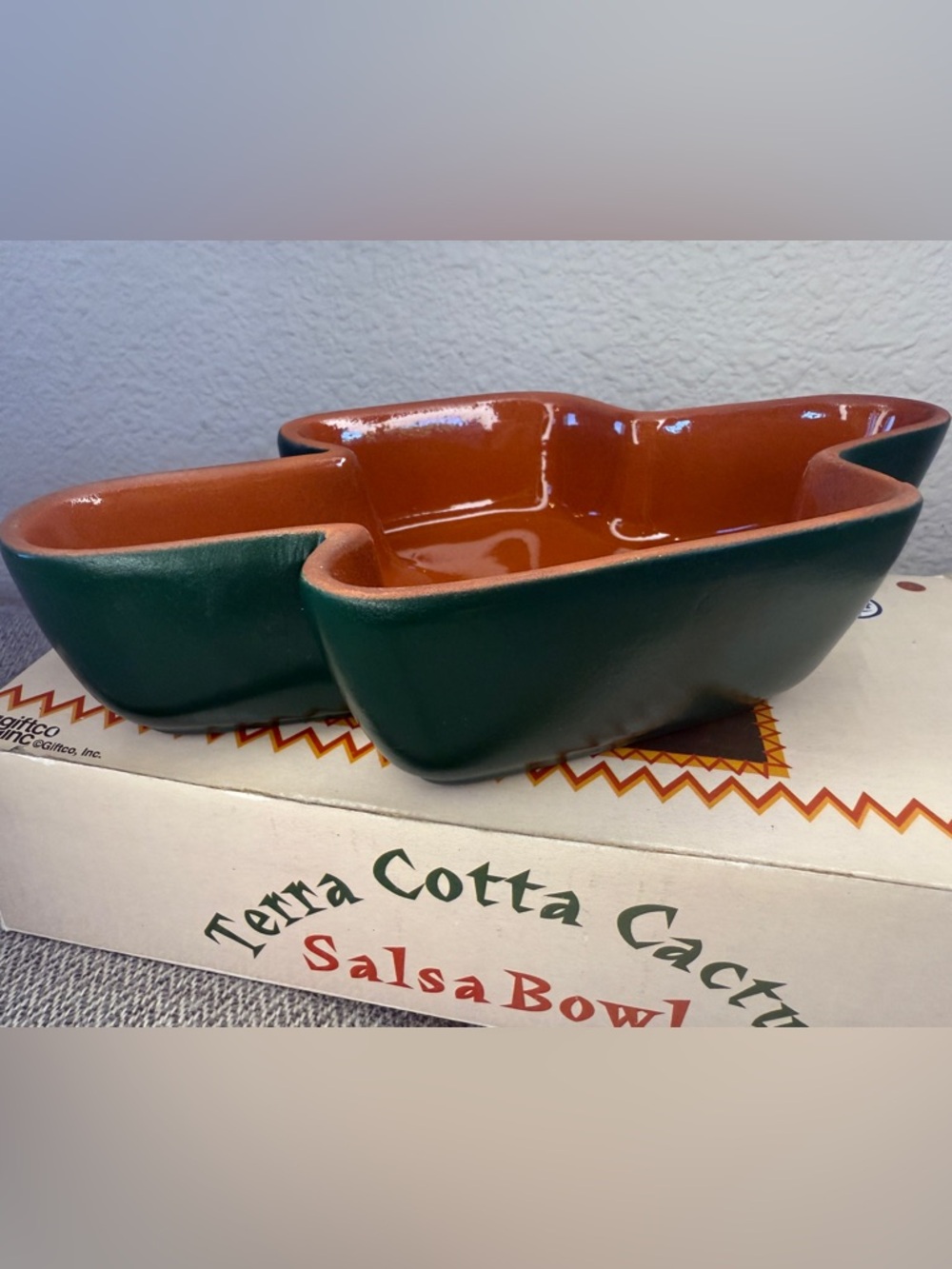 Salsa Bowl - Terra Cotta Cactus - Picture 4 of 16